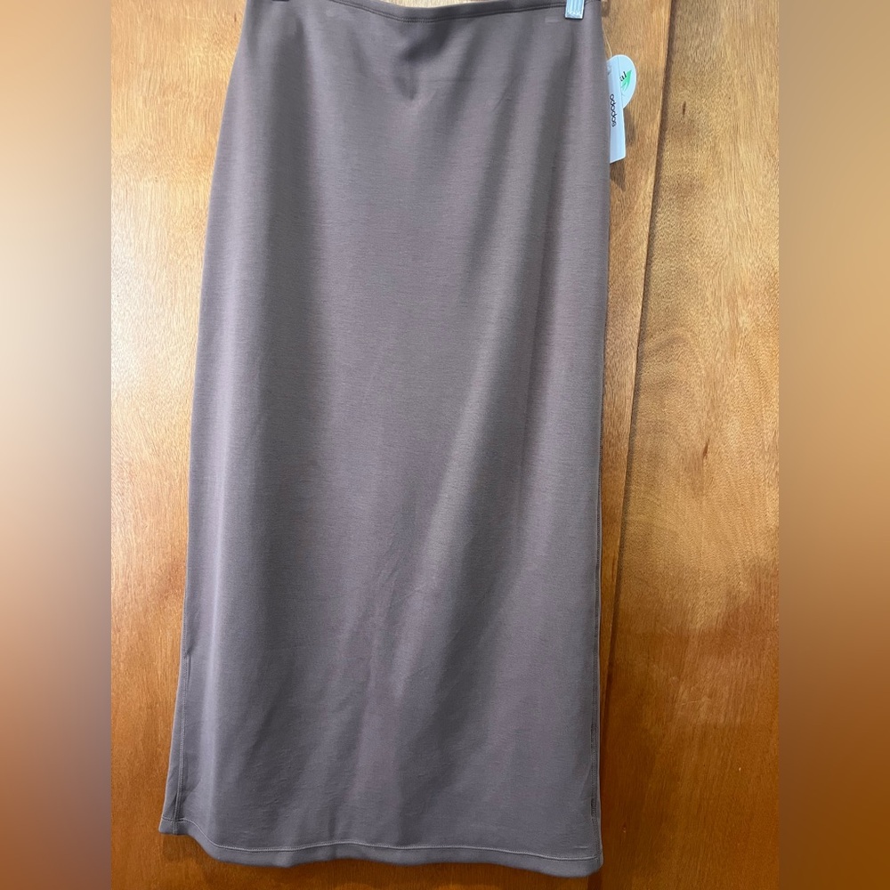 NWT Soft Maxi Skirt for Women, Back Slit High Waist Casual Long Pencil Skirts - Picture 7 of 8